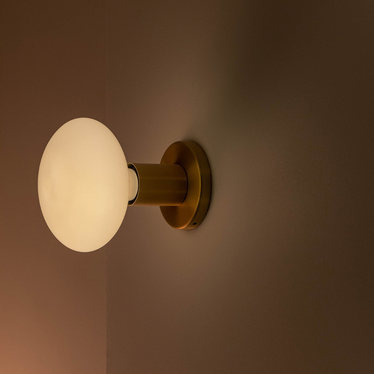 Lochan Wall Light in Graphite + Oval.