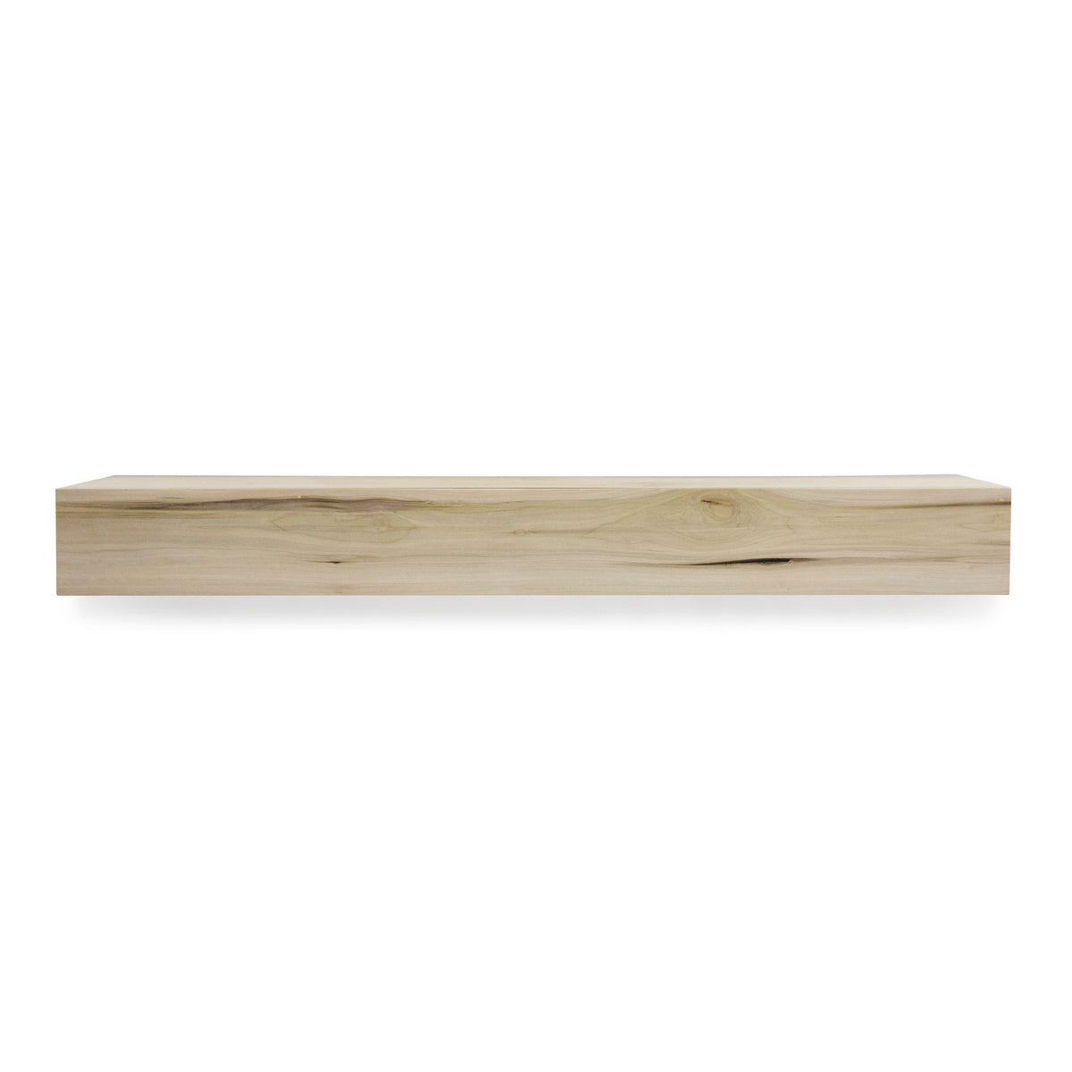 Farmhouse Poplar Wood Floating Fireplace Mantel.