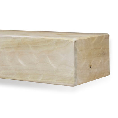 Rough Hewn Poplar Fireplace Mantel Shelf.
