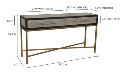 The Carpentry Shop Co. MAKO CONSOLE TABLE MAKO CONSOLE TABLE