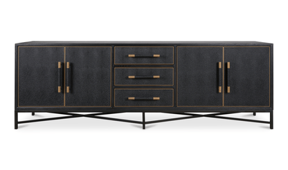 Moe's Home Collection Mako Sideboard Large Black Mako Sideboard Large Black