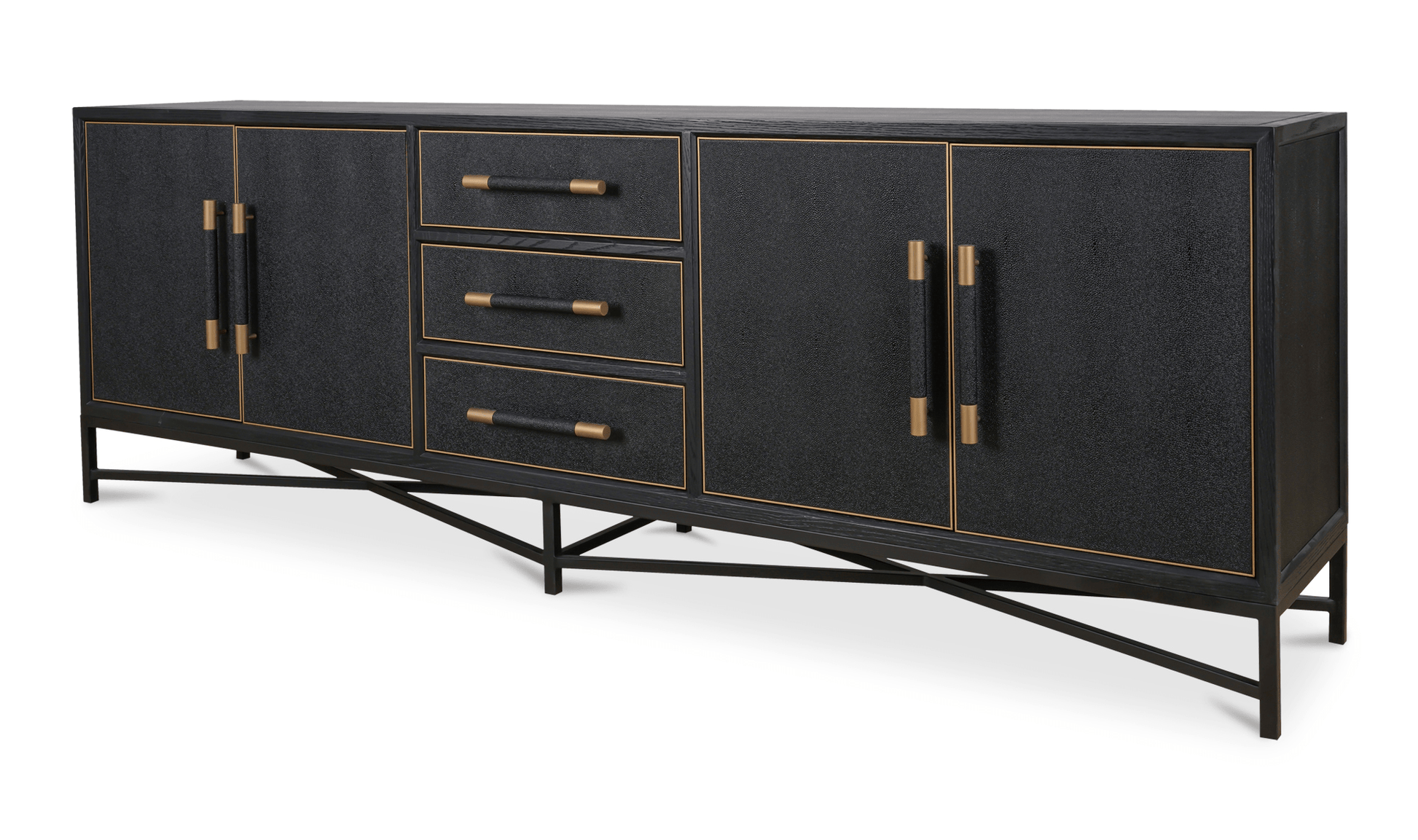 Moe's Home Collection Mako Sideboard Large Black Mako Sideboard Large Black