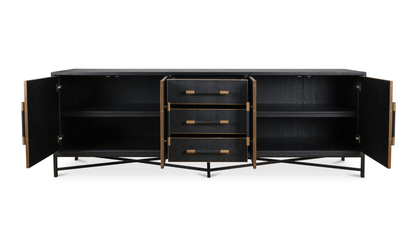 Moe's Home Collection Mako Sideboard Large Black Mako Sideboard Large Black