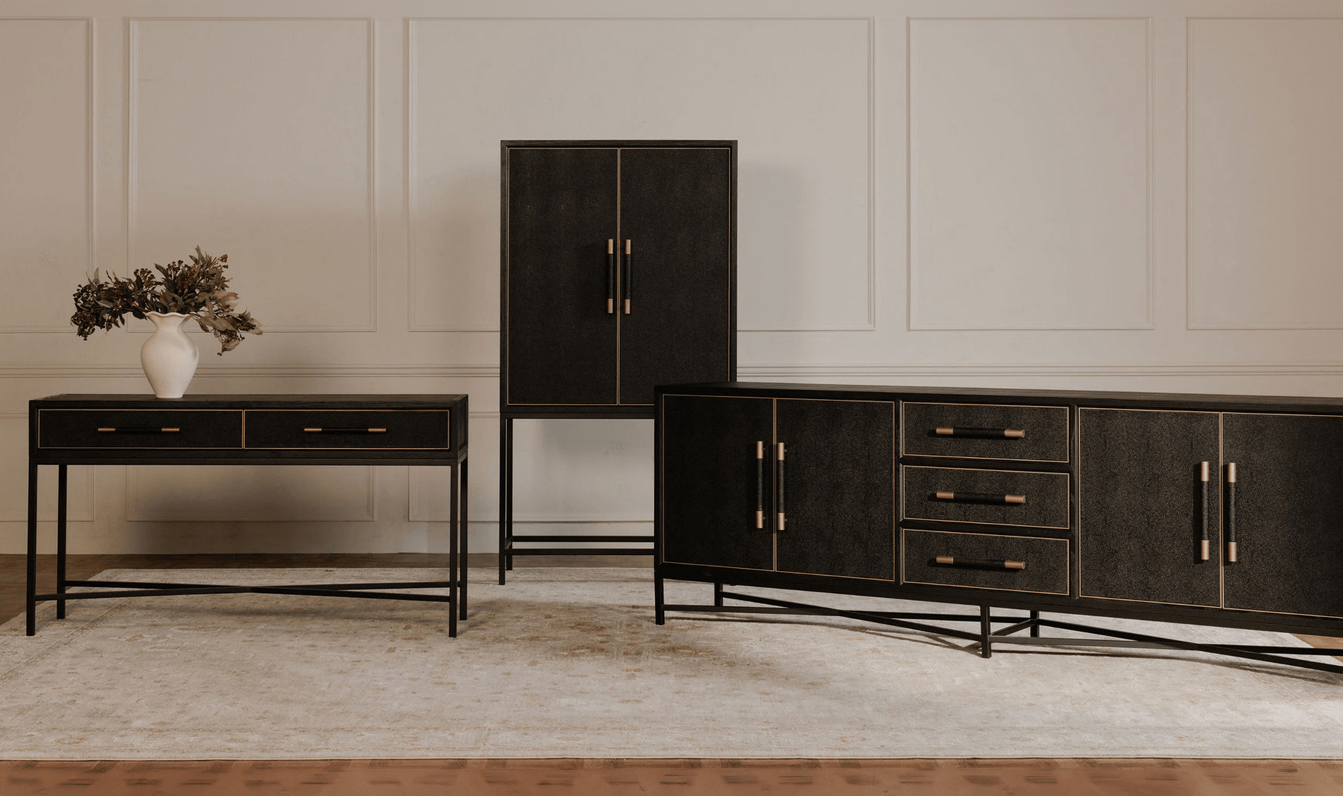 Moe's Home Collection Mako Sideboard Large Black Mako Sideboard Large Black
