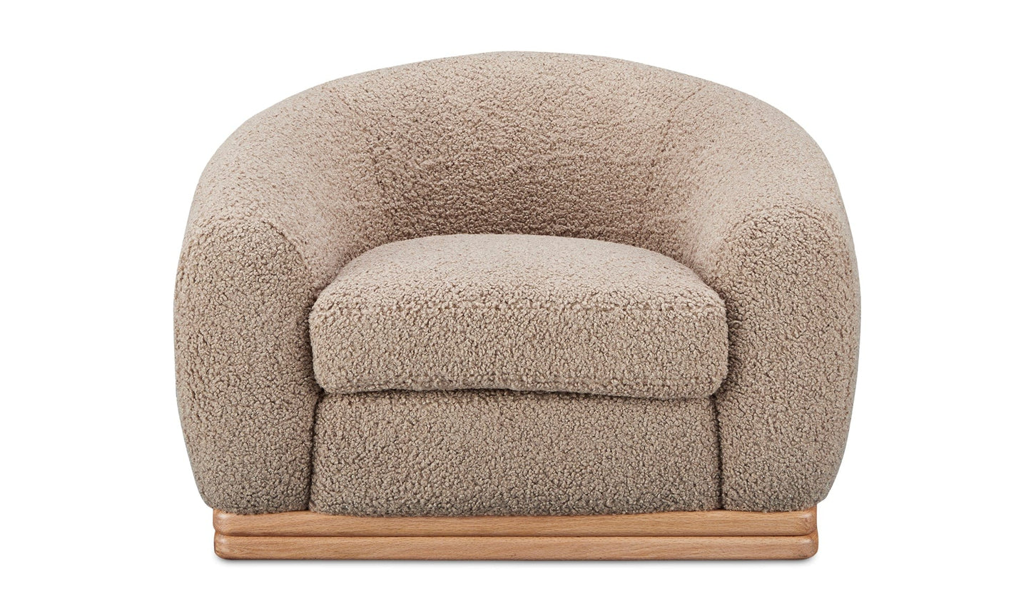 Moe's Home Collection TAUPE Marlowe Lounge Chair Marlowe Lounge Chair