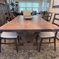 The Carpentry Shop Co., LLC MATCHBOOK BLACK WALNUT WOOD DINING TABLE Exotic Solid Wood Dining Table High End Artisan Made