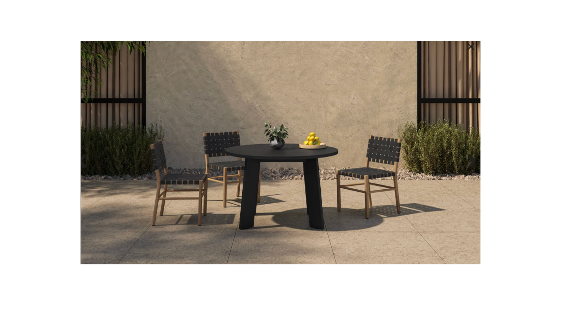Mira Outdoor Dining Chair Black