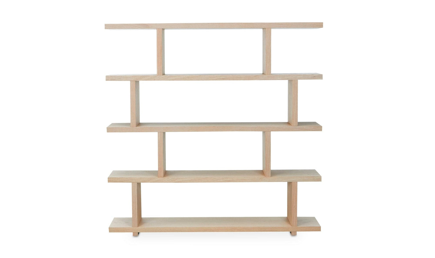 Moe's MIRI SHELF Organic Bookshelf Slab with Glass Shelves