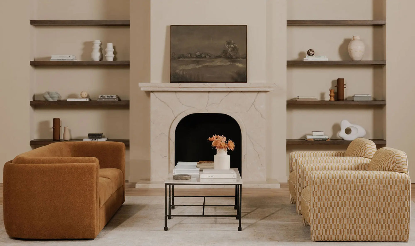 Alora Sofa Ochre Brown