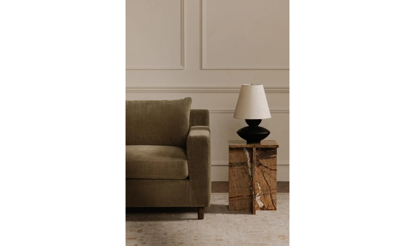 Hutton Left Sectional Olive