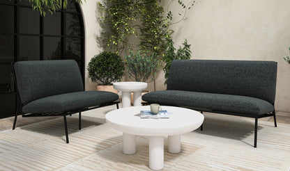 Salma Outdoor Accent Chair Speckled Charcoal