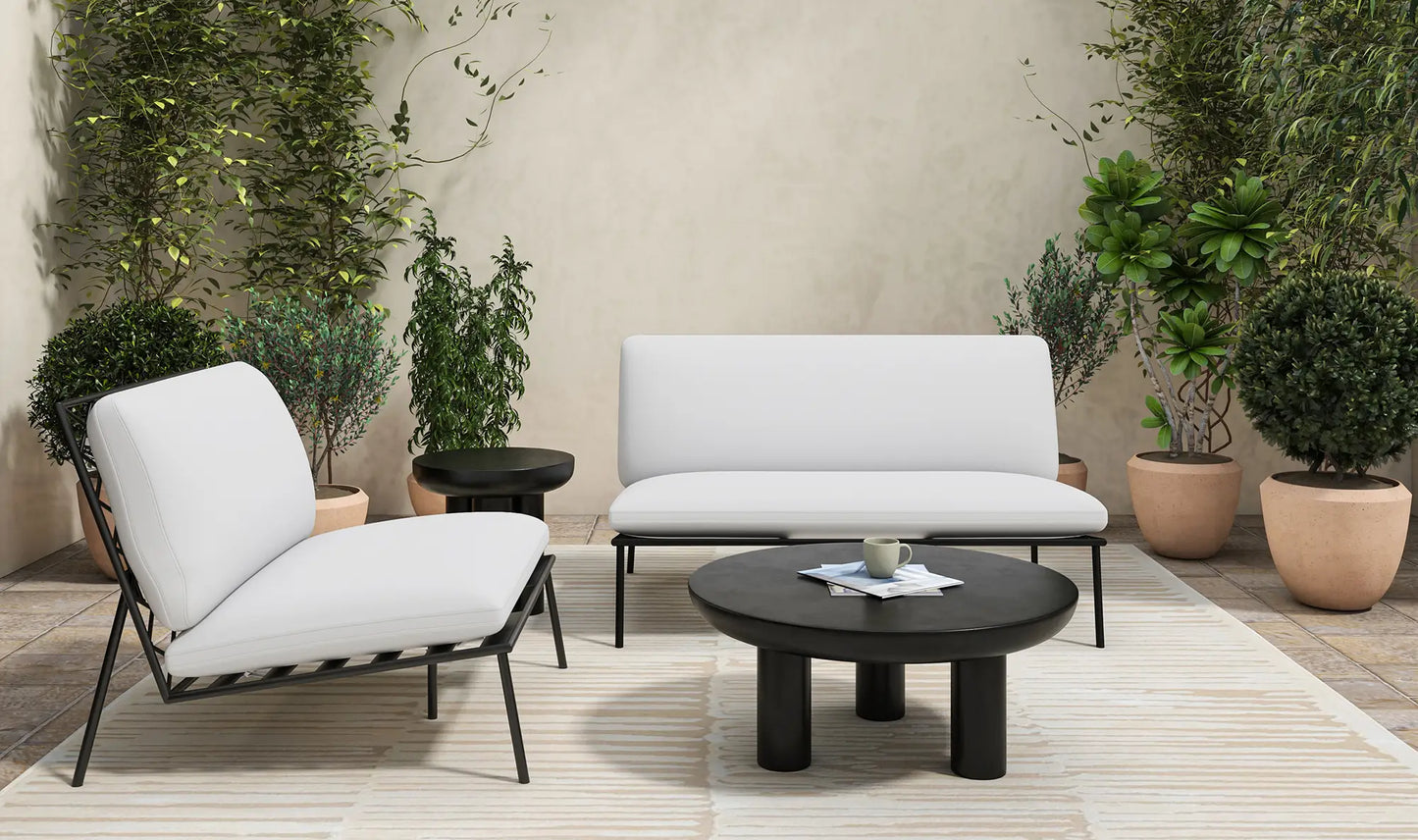 Salma Outdoor Accent Chair White