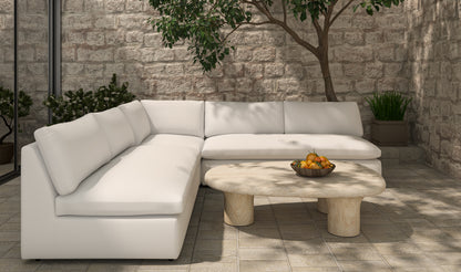 Miles Outdoor Modular 3 Piece White