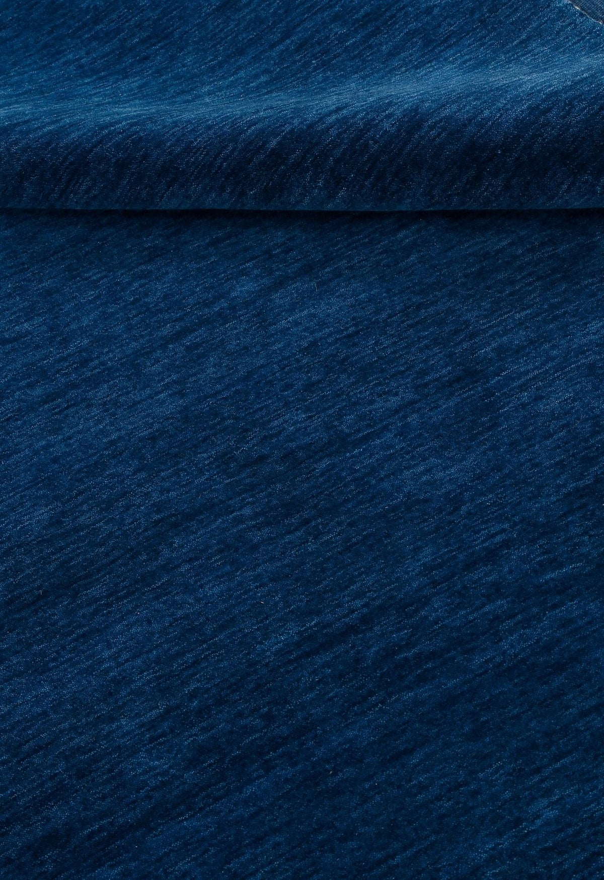 Terrain Modern Blue Solid Design Hand Loomed Wool Area Rug.