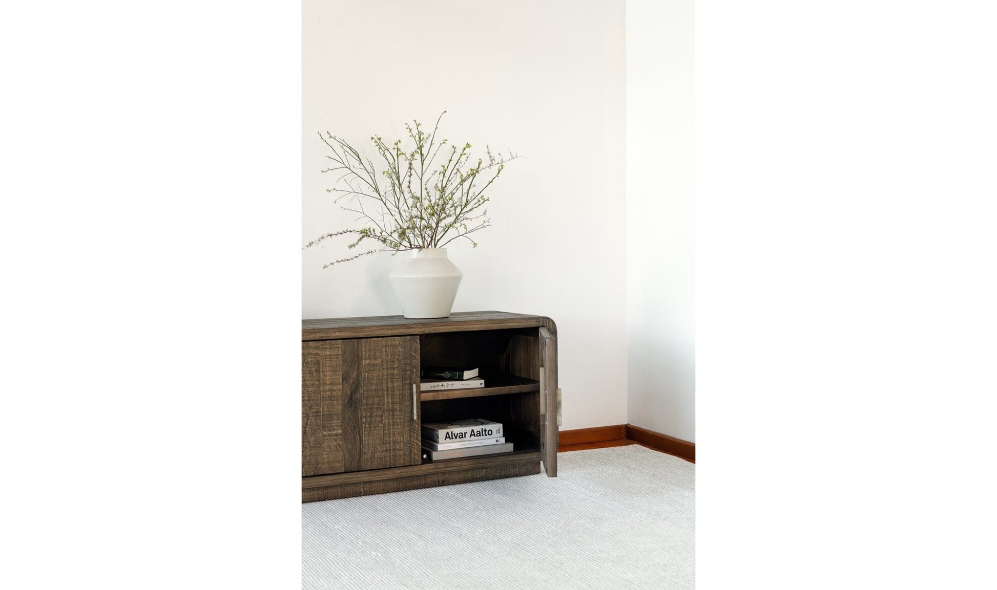 The Carpentry Shop Co. Monterey Media Cabinet Aged Brown Monterey Media Cabinet Aged Brown