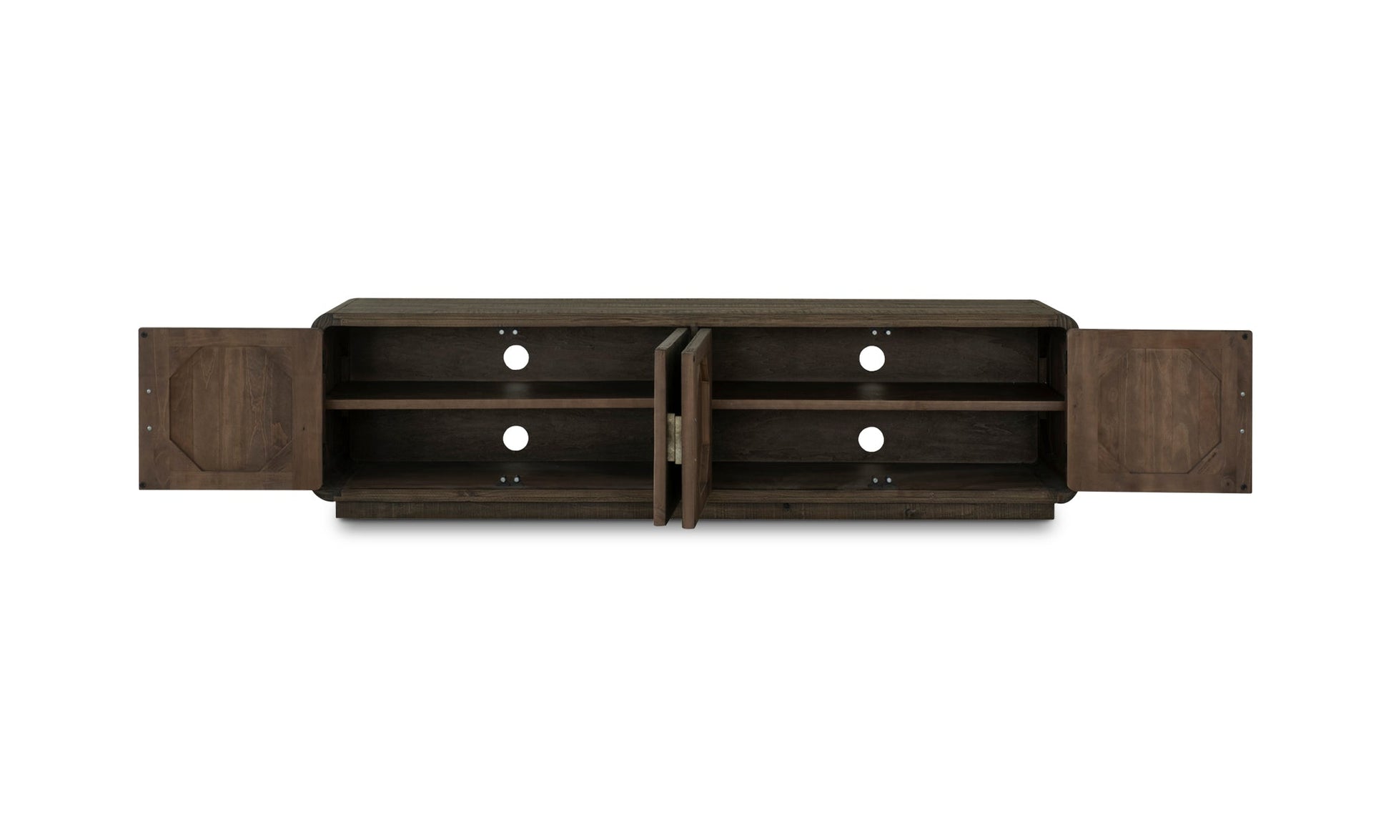 The Carpentry Shop Co. Monterey Media Cabinet Aged Brown Monterey Media Cabinet Aged Brown