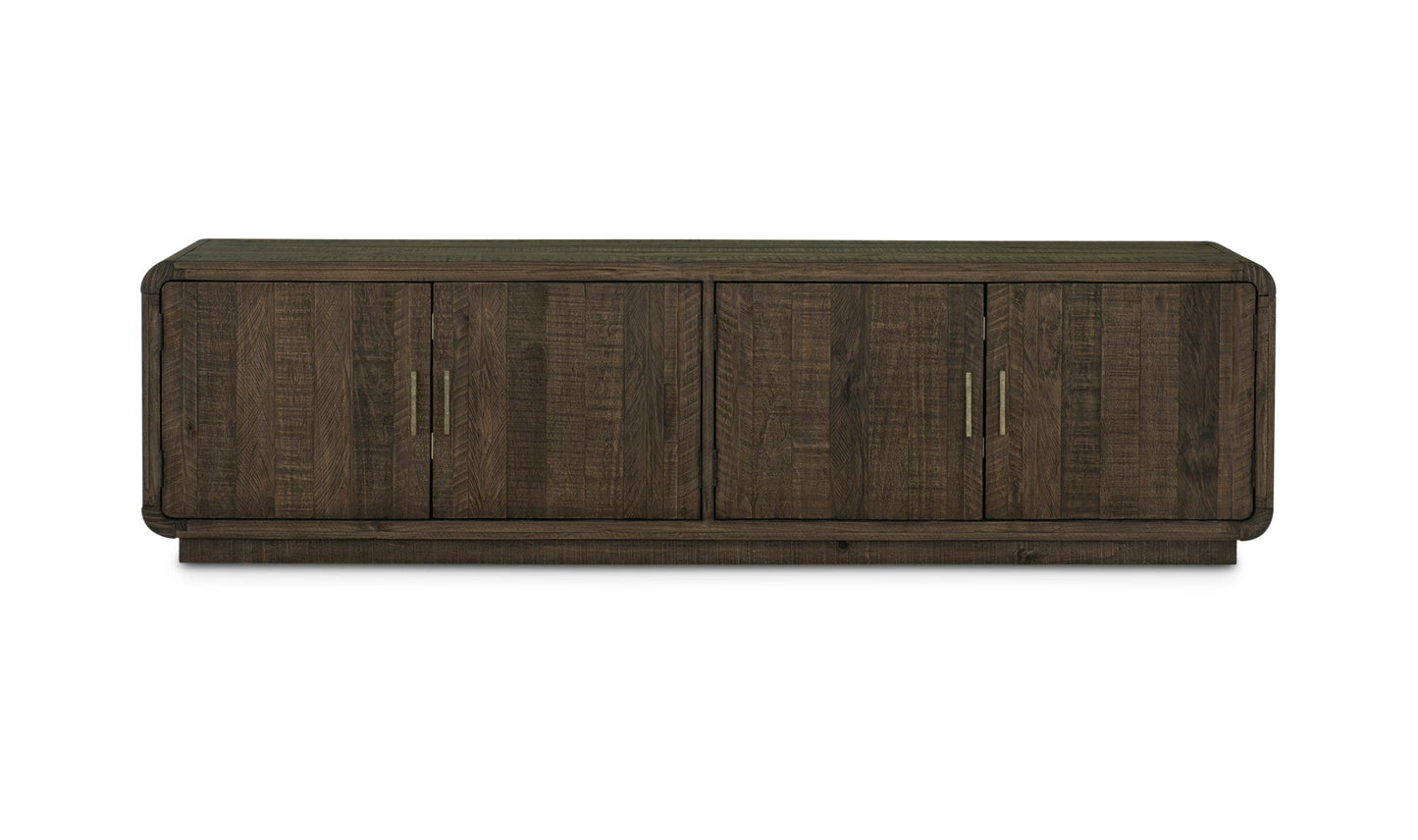 The Carpentry Shop Co. Monterey Media Cabinet Aged Brown Monterey Media Cabinet Aged Brown