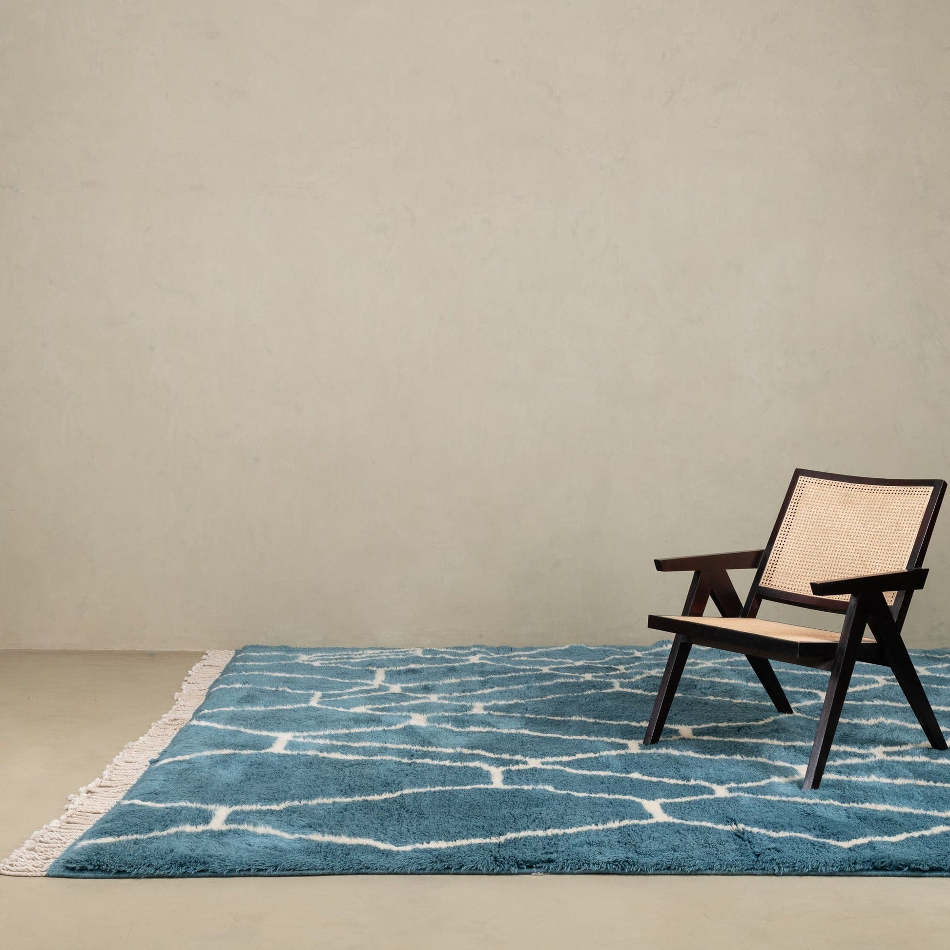 Benisouk mrirt rug Aquamarine Dreams - Luxury Shag Moroccan Rug Aquamarine Dreams - Luxury Shag Moroccan Rug