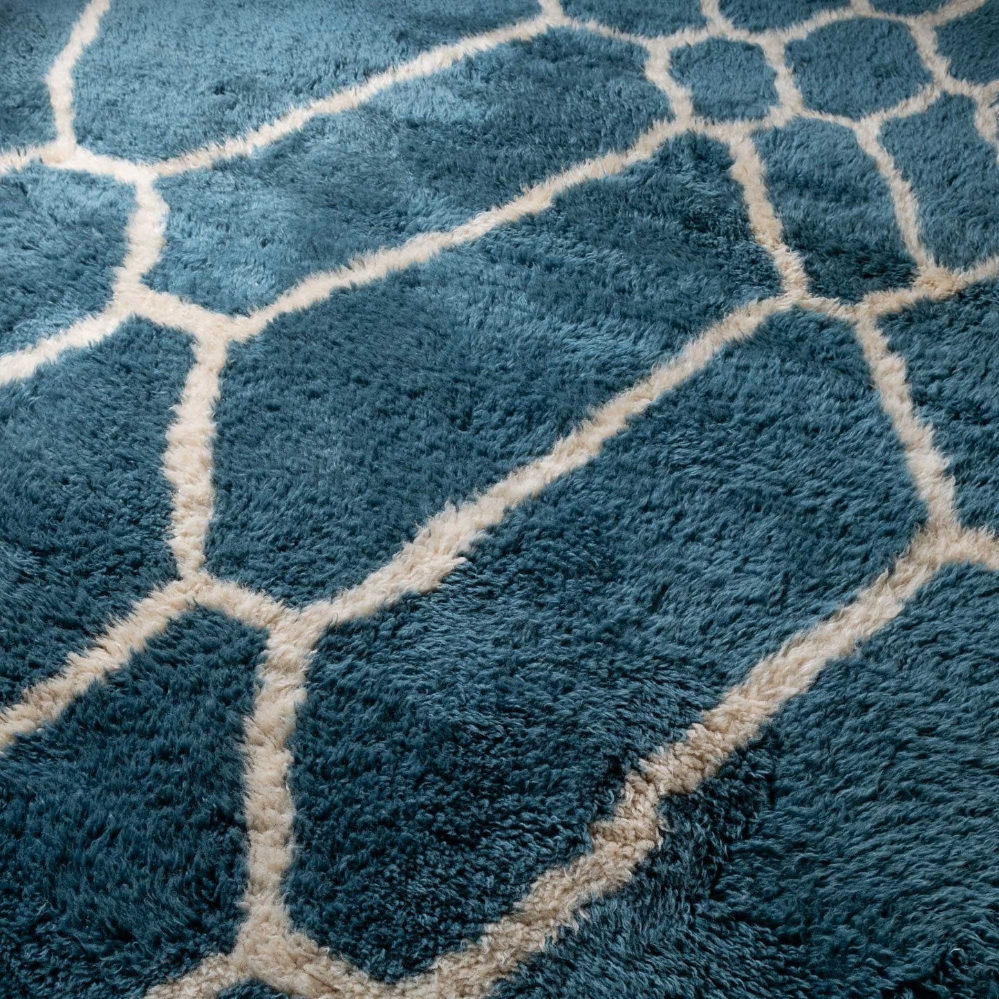 Benisouk mrirt rug Aquamarine Dreams - Luxury Shag Moroccan Rug Aquamarine Dreams - Luxury Shag Moroccan Rug