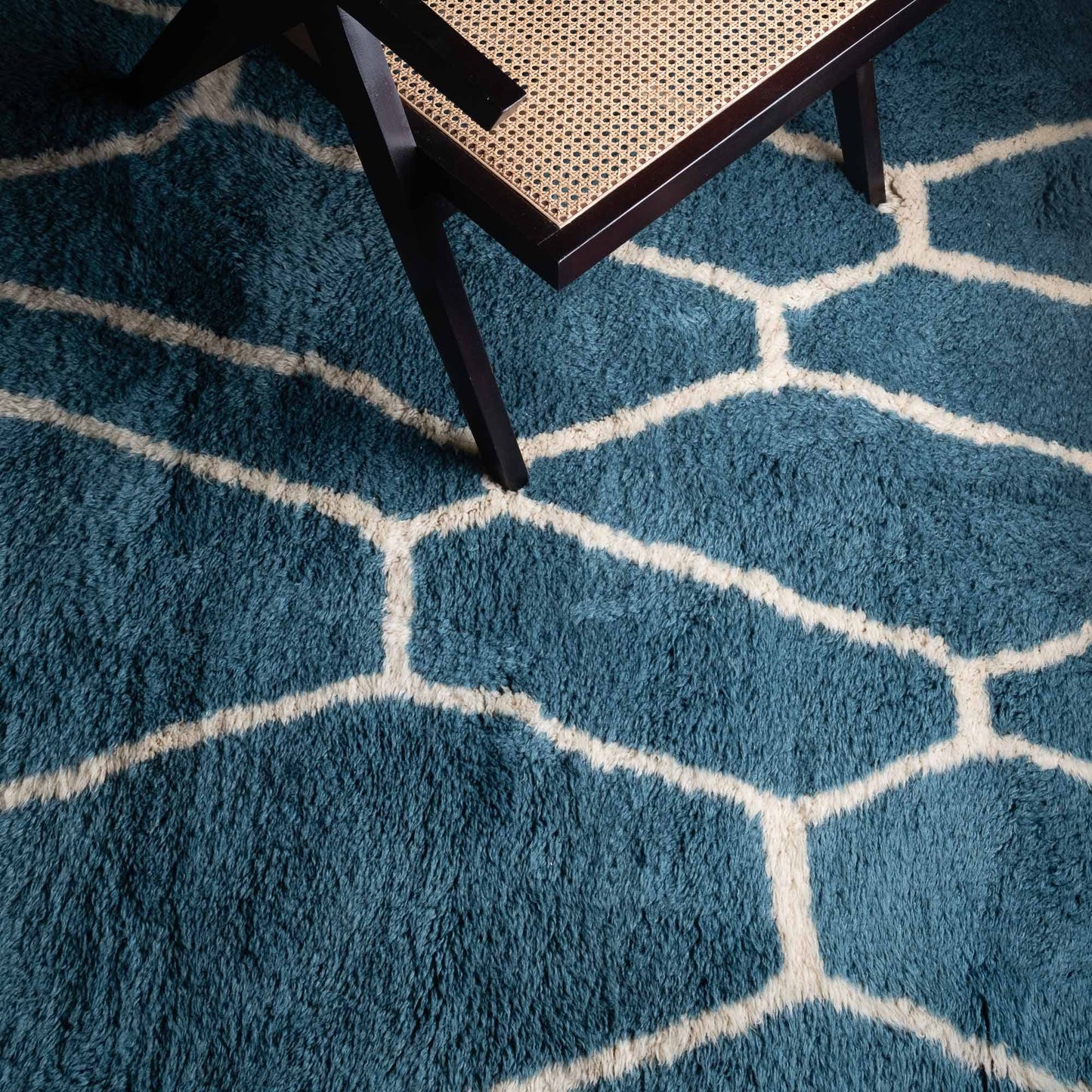 Benisouk mrirt rug Aquamarine Dreams - Luxury Shag Moroccan Rug Aquamarine Dreams - Luxury Shag Moroccan Rug