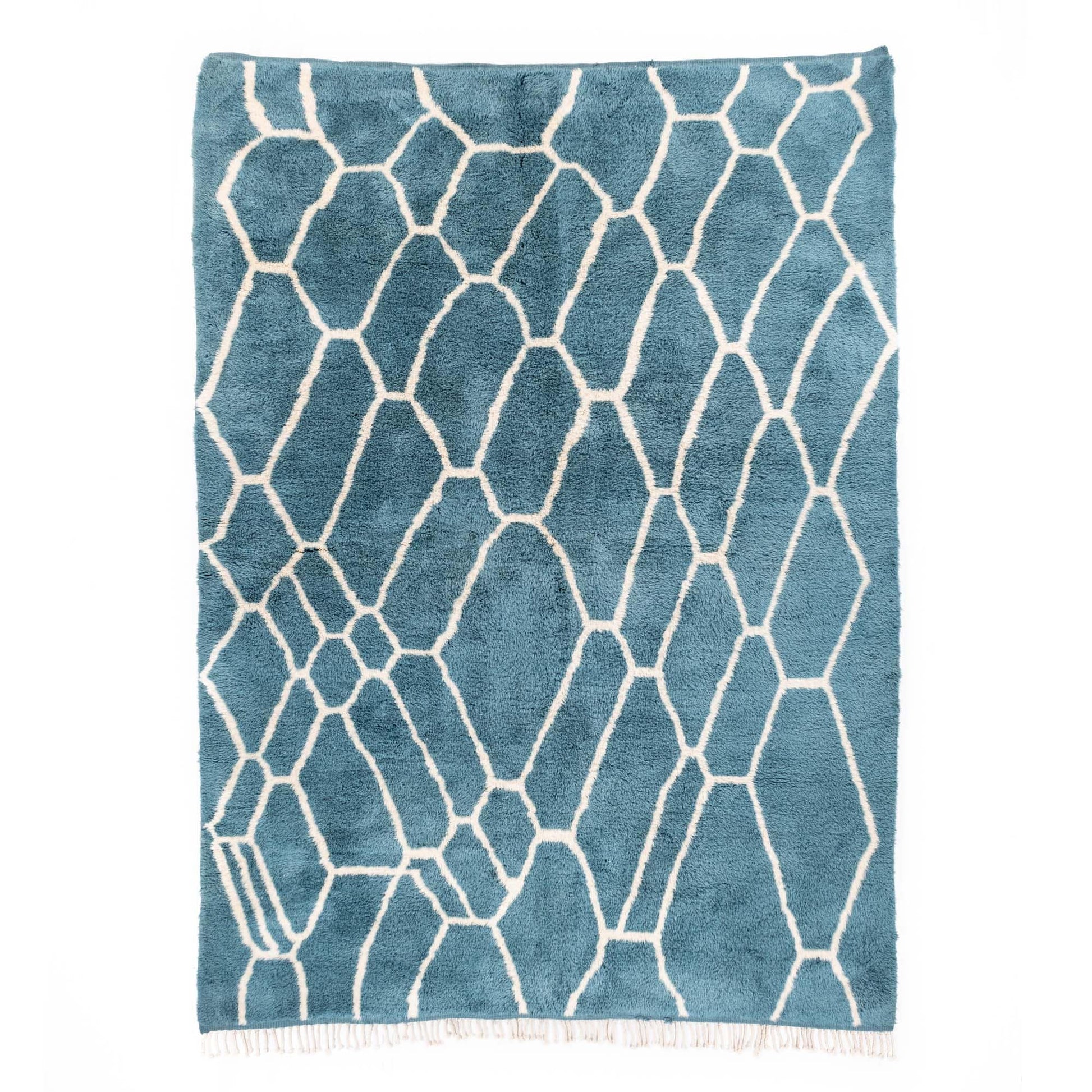 Benisouk mrirt rug Aquamarine Dreams - Luxury Shag Moroccan Rug Aquamarine Dreams - Luxury Shag Moroccan Rug