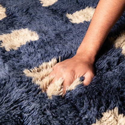 Benisouk mrirt rug Azure Poetry - Luxury Shag Moroccan Rug Azure Poetry - Luxury Shag Moroccan Rug