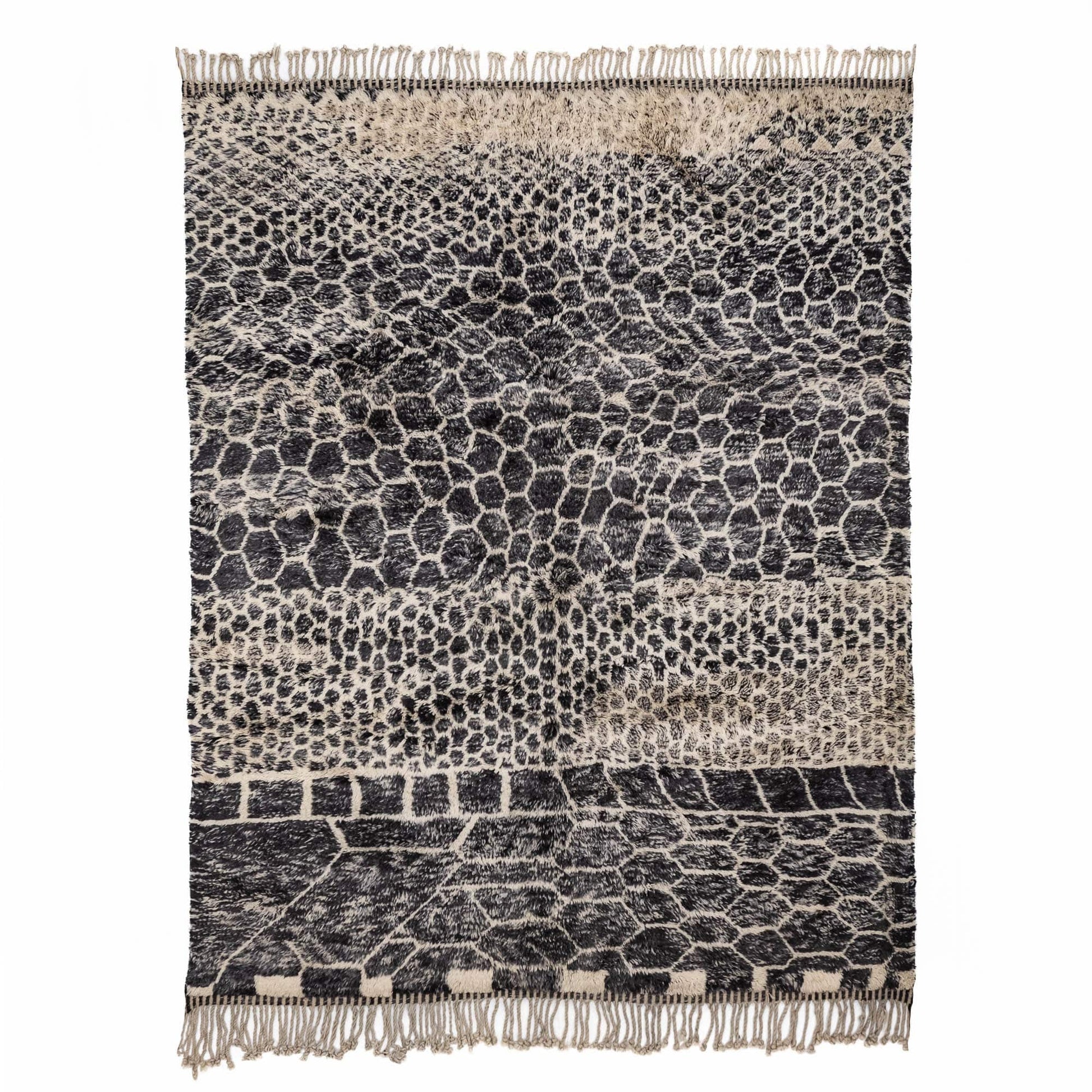 Benisouk mrirt rug Black Mamba - Luxury Shag Moroccan Rug Black Mamba - Luxury Shag Moroccan Rug