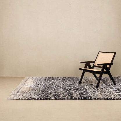 Benisouk mrirt rug Black Mamba - Luxury Shag Moroccan Rug Black Mamba - Luxury Shag Moroccan Rug