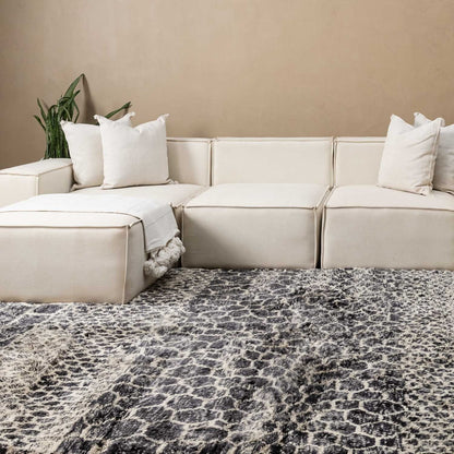 Benisouk mrirt rug Black Mamba - Luxury Shag Moroccan Rug Black Mamba - Luxury Shag Moroccan Rug