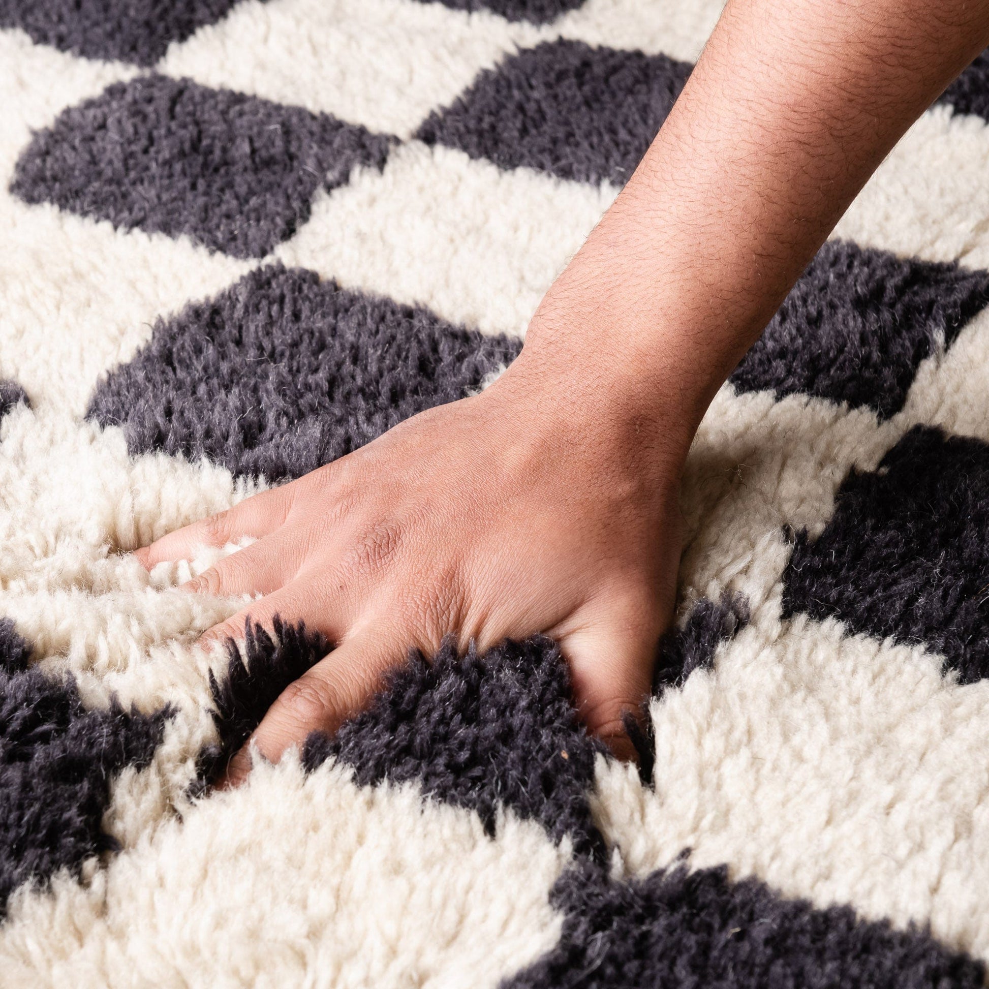 Benisouk mrirt rug Chess - Luxury Shag Moroccan Rug Chess - Luxury Shag Moroccan Rug