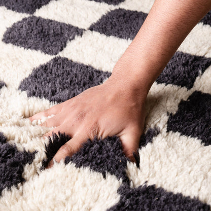 Benisouk mrirt rug Chess - Luxury Shag Moroccan Rug Chess - Luxury Shag Moroccan Rug