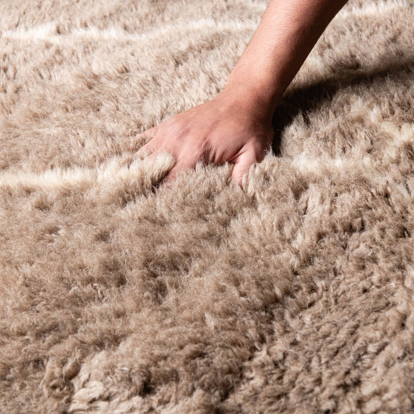 Benisouk mrirt rug Earthy Pathways - Luxury Shag Moroccan Runner Rug Earthy Pathways - Luxury Shag Moroccan Runner Rug