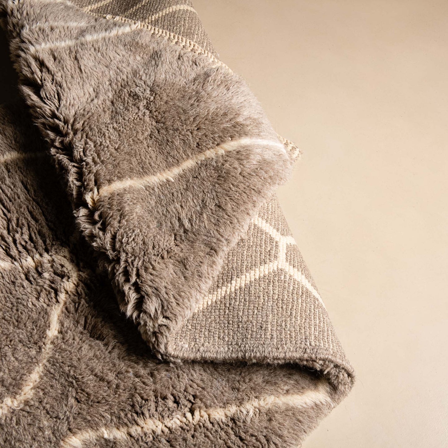 Benisouk mrirt rug Earthy Pathways - Luxury Shag Moroccan Runner Rug Earthy Pathways - Luxury Shag Moroccan Runner Rug