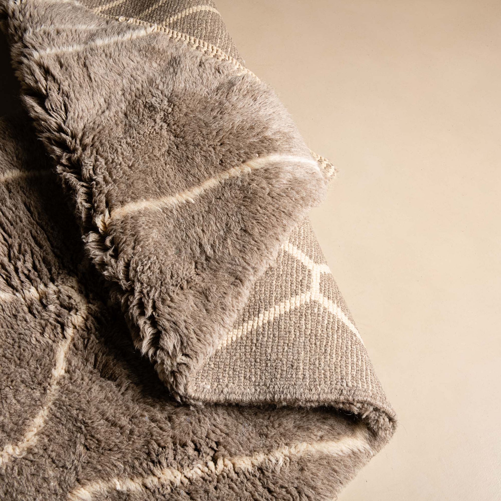 Benisouk mrirt rug Earthy Pathways - Luxury Shag Moroccan Runner Rug Earthy Pathways - Luxury Shag Moroccan Runner Rug