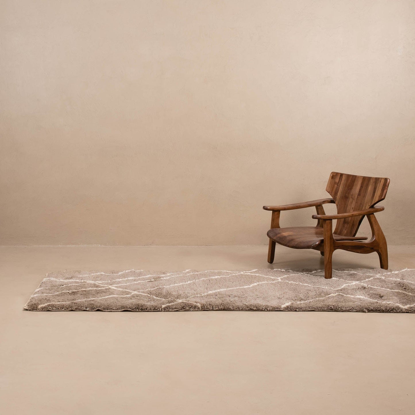 Benisouk mrirt rug Earthy Pathways - Luxury Shag Moroccan Runner Rug Earthy Pathways - Luxury Shag Moroccan Runner Rug