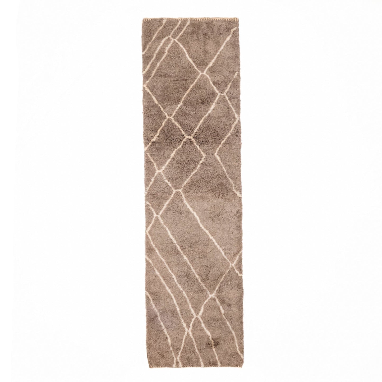 Benisouk mrirt rug Earthy Pathways - Luxury Shag Moroccan Runner Rug Earthy Pathways - Luxury Shag Moroccan Runner Rug