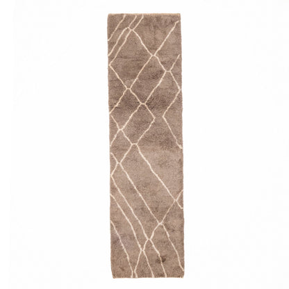 Benisouk mrirt rug Earthy Pathways - Luxury Shag Moroccan Runner Rug Earthy Pathways - Luxury Shag Moroccan Runner Rug