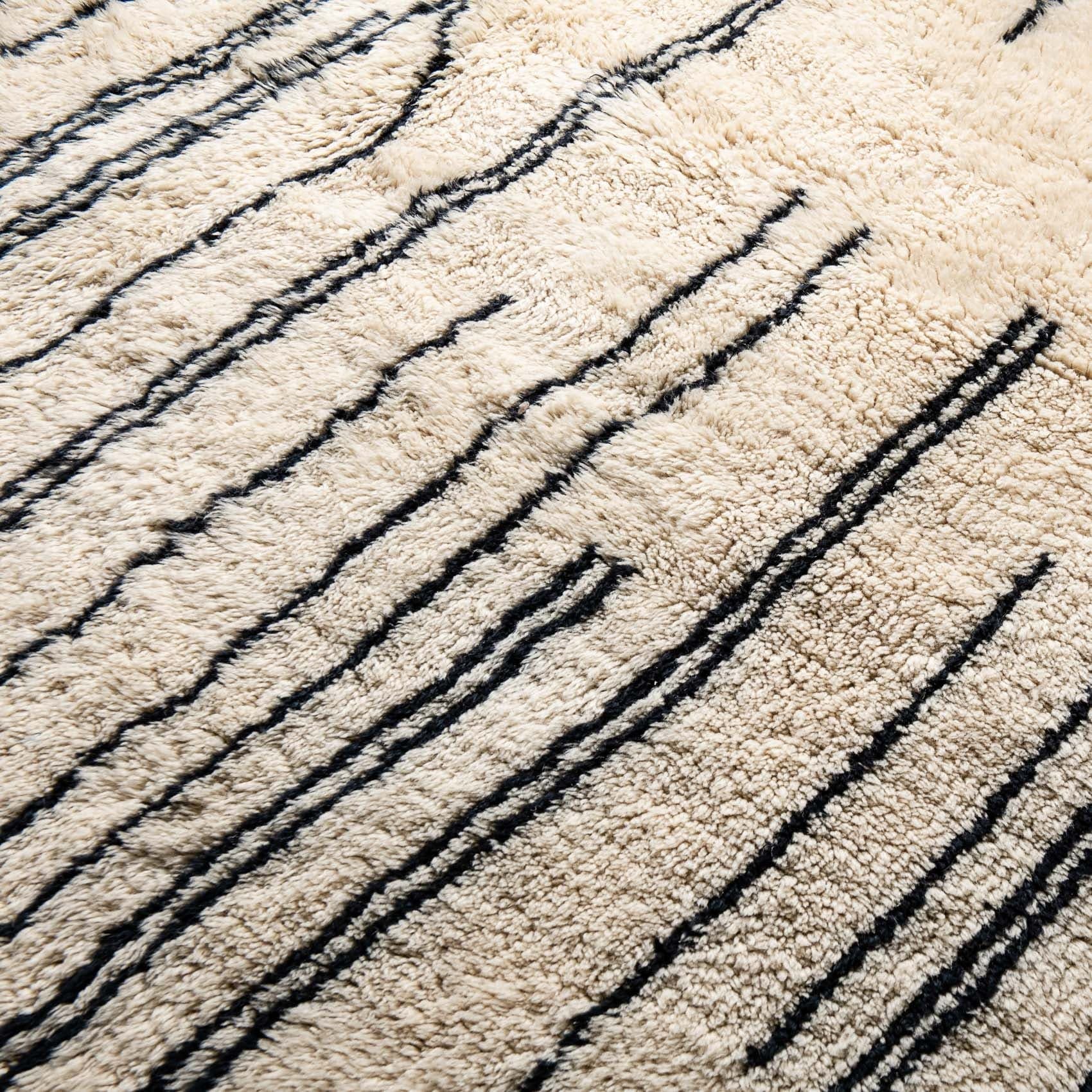 Benisouk mrirt rug Metro Lines - Luxury Shag Moroccan Rug Metro Lines - Luxury Shag Moroccan Rug