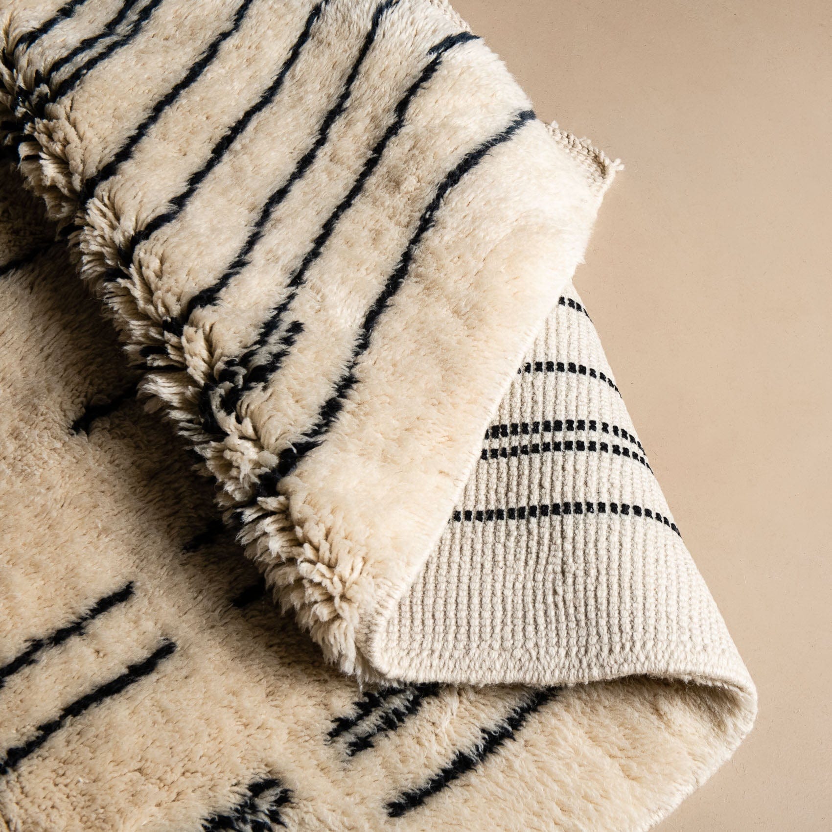 Benisouk mrirt rug Metro Lines - Luxury Shag Moroccan Rug Metro Lines - Luxury Shag Moroccan Rug