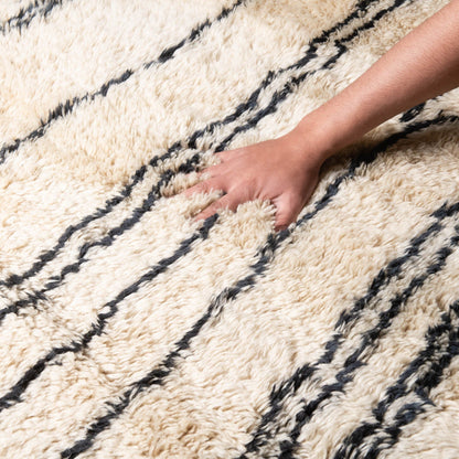 Benisouk mrirt rug Metro Lines - Luxury Shag Moroccan Rug Metro Lines - Luxury Shag Moroccan Rug