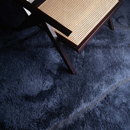 Benisouk mrirt rug Night Sea - Luxury Shag Moroccan Rug 6.2x8.6 ft / 190x263 cm Night Sea - Luxury Shag Moroccan Rug 6.2x8.6 ft / 190x263 cm