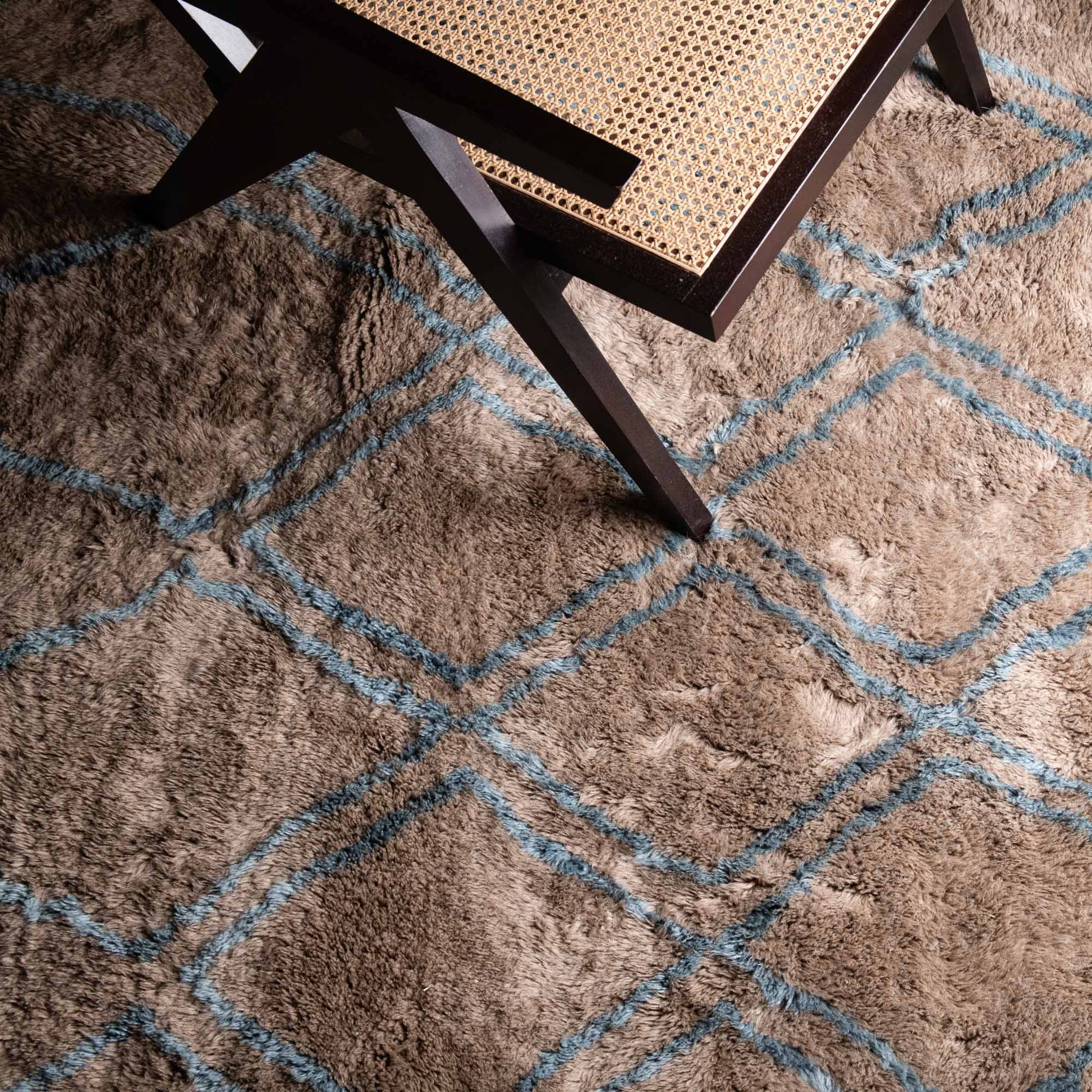 Benisouk mrirt rug Oceanic Lattice - Luxury Shag Moroccan Rug Oceanic Lattice - Luxury Shag Moroccan Rug