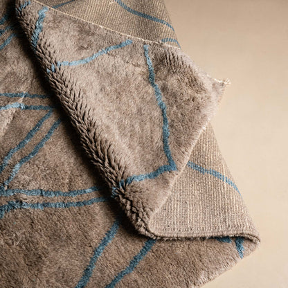 Benisouk mrirt rug Oceanic Lattice - Luxury Shag Moroccan Rug Oceanic Lattice - Luxury Shag Moroccan Rug