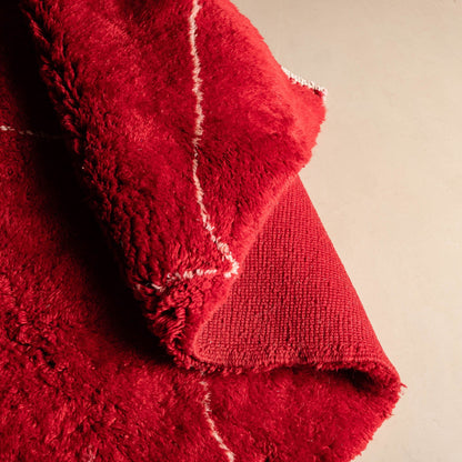 Benisouk mrirt rug Ruby Rhapsody - Luxury Shag Moroccan Rug Ruby Rhapsody - Luxury Shag Moroccan Rug