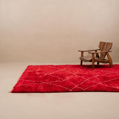 Benisouk mrirt rug Ruby Rhapsody - Luxury Shag Moroccan Rug Ruby Rhapsody - Luxury Shag Moroccan Rug