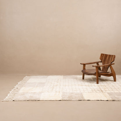 Benisouk mrirt rug Silver Lattice - Luxury Shag Moroccan Rug Silver Lattice - Luxury Shag Moroccan Rug