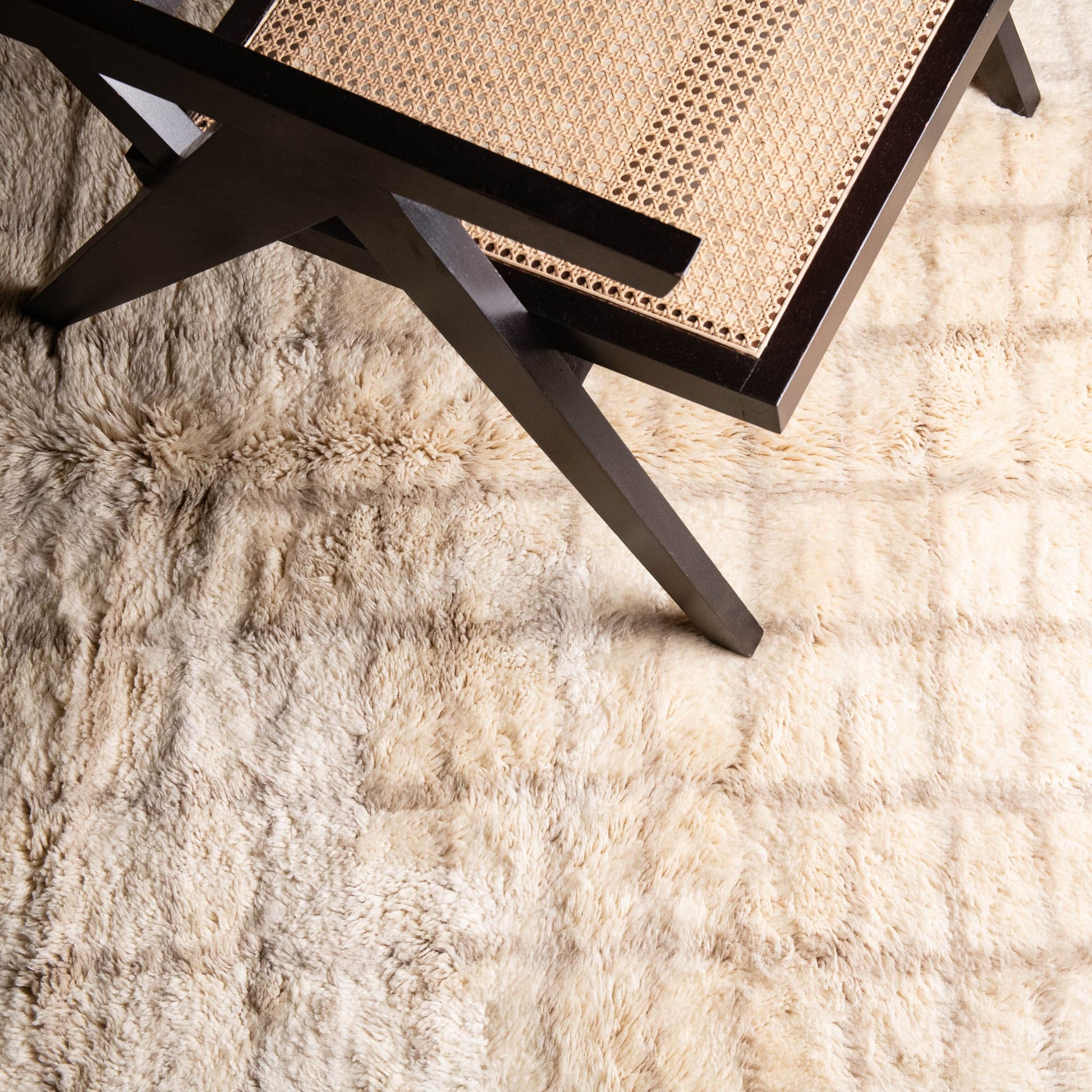 Benisouk mrirt rug Silver Lattice - Luxury Shag Moroccan Rug Silver Lattice - Luxury Shag Moroccan Rug