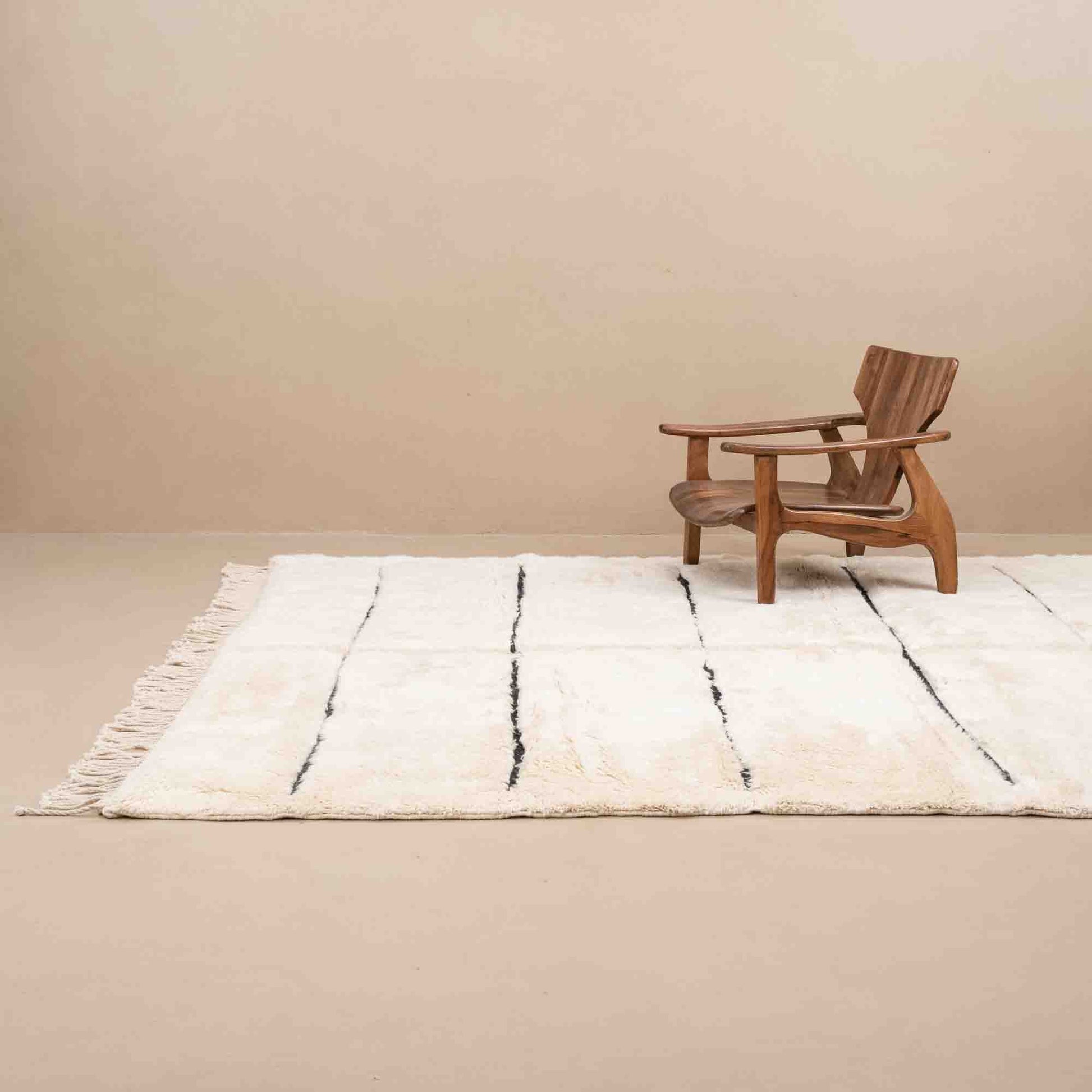 Benisouk mrirt rug Symetrical Lines - Luxury Shag Moroccan Rug Symetrical Lines - Luxury Shag Moroccan Rug