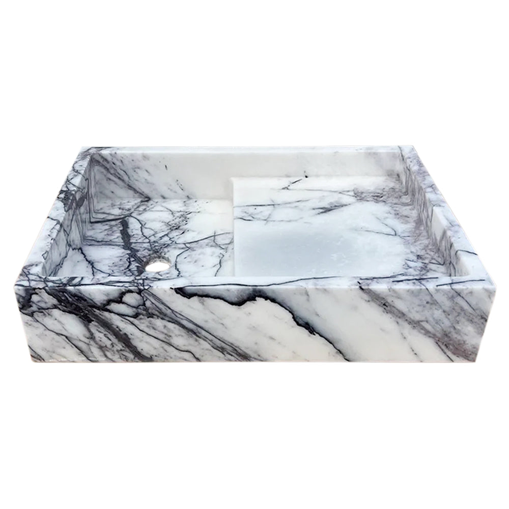 New York Marble Wall-mount Bathroom Sink Polished (W)16" (L)24" (H)5".