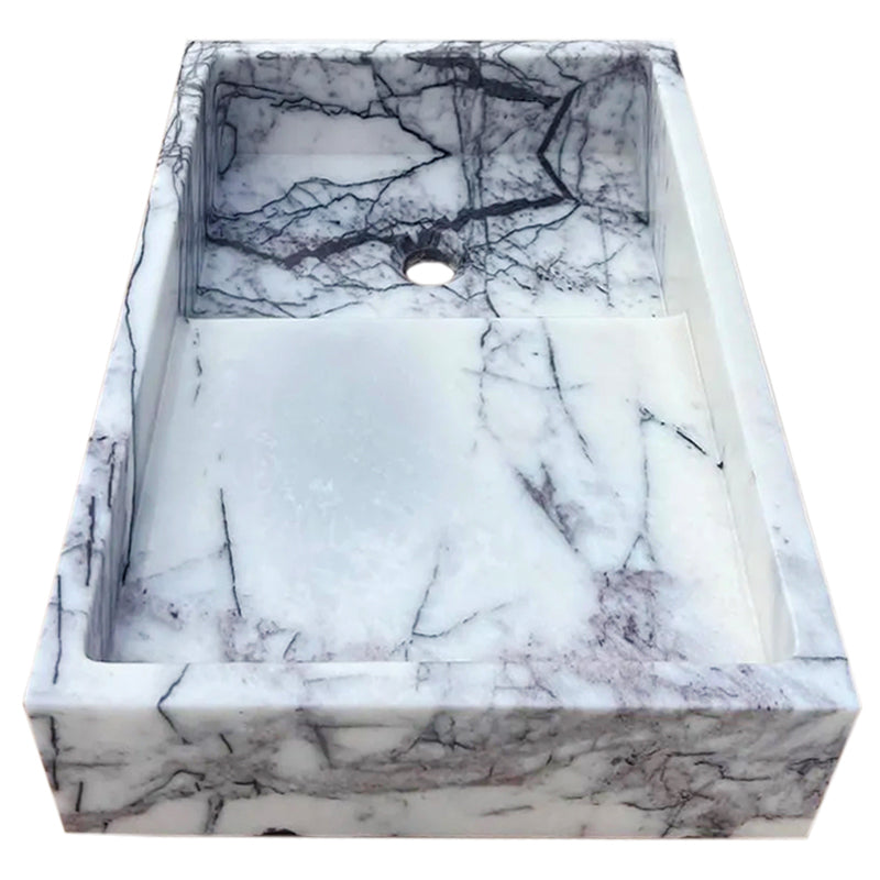 New York Marble Wall-mount Bathroom Sink Polished (W)16" (L)24" (H)5".